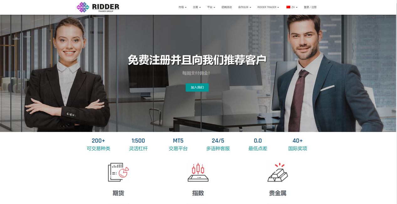 RIDDERTRADER's hidden regulatory information, high leverage promotion!Is it induced in gold or really take you to make money?-第1张图片-要懂汇圈网