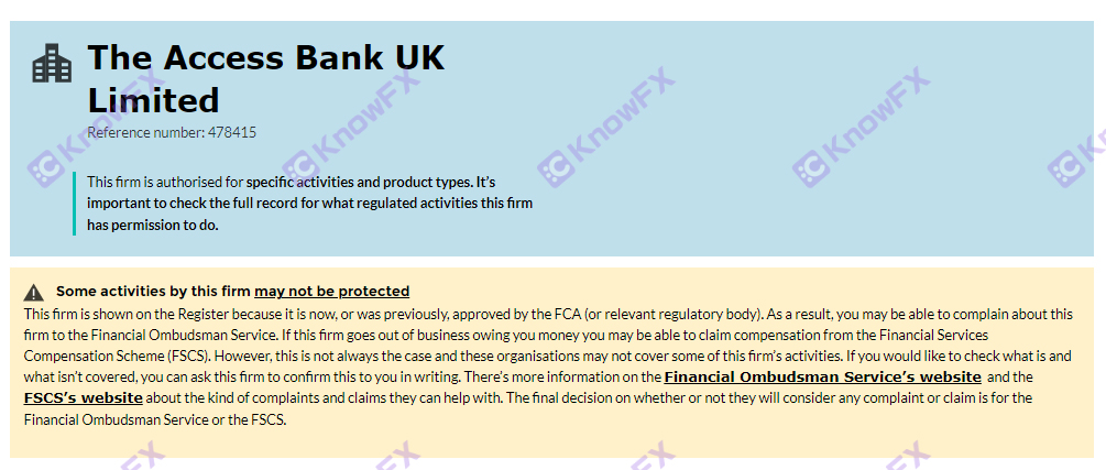 [要懂汇今日曝光]AccessBank交易平台无监管环境差，英国监管沦为“花瓶”！-要懂汇app下载-第8张图片-要懂汇圈网