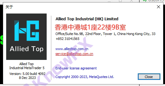 Huigao ALLIEDTOP is actually a fund for Chinese people. The actual trading company is not regulated, just a registered company!Intersection-第15张图片-要懂汇圈网