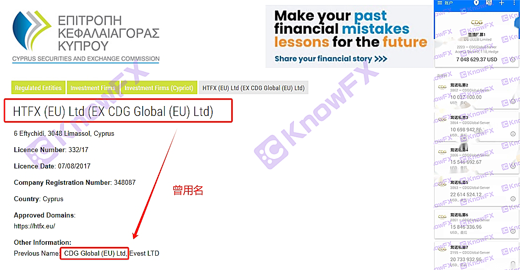 A HTFX Trading Company é duvidosa, as alterações de informações da empresa e a licença especial de San Weison desaparece?Interseção-第2张图片-要懂汇圈网