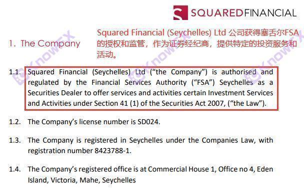 Squaredfinancial Fang Financial Overlord Terms dedicated to Chinese investors!Do you really understand the "Privacy Terms"?-第3张图片-要懂汇圈网