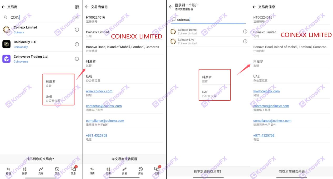 The black platform Coinexx lost only Komoro supervision!"Unloading the lower mask" successfully harvested millions of dollars!-第12张图片-要懂汇圈网