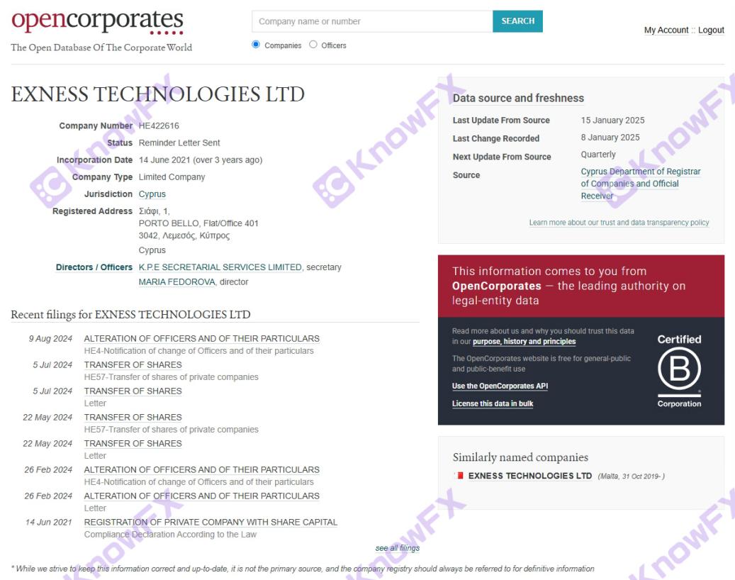 Exness Platform Regulatory Mystery: Behind Light, "Shadow Company" dana tersembunyi Hole Hole?-第12张图片-要懂汇圈网