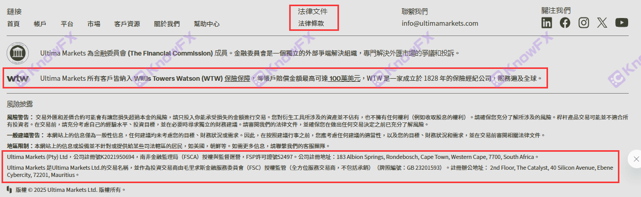 ¿Juega juegos de palabras con inversores?Se supervisó el ultimamarkets, ¡pero los fondos fluyeron en secreto a los países de la isla en el extranjero con el mismo nombre!-第6张图片-要懂汇圈网