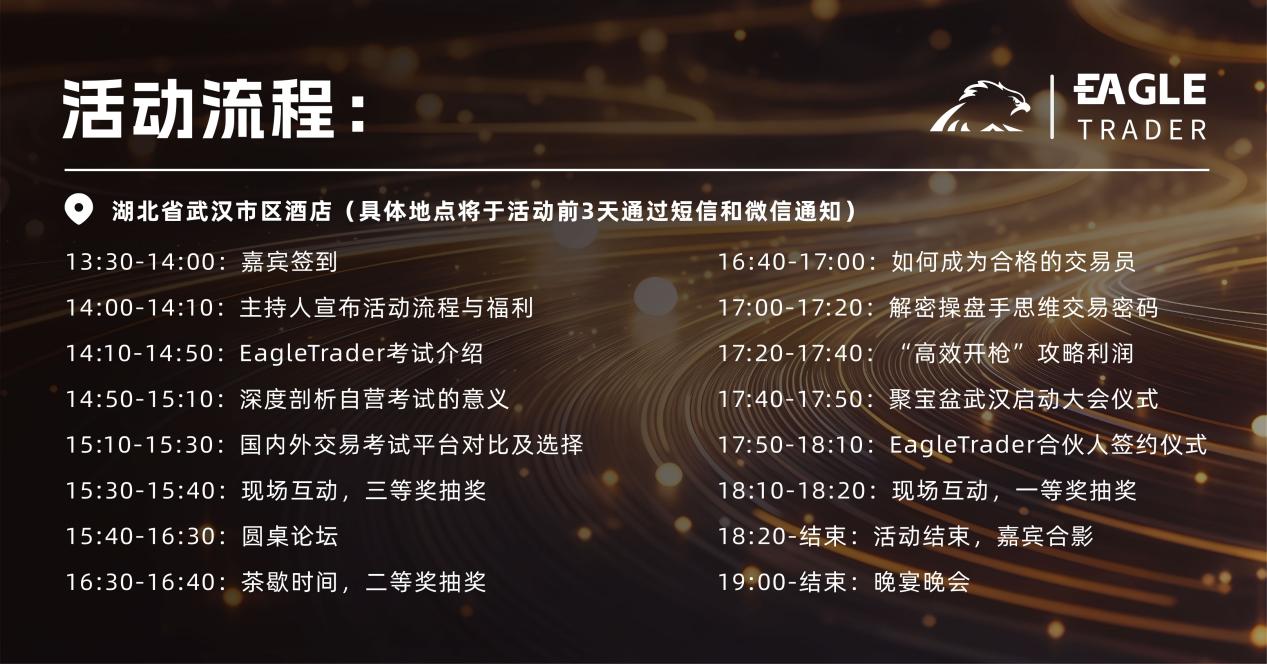 EagleTrader武汉签约大会即将震撼启幕！11月30日，共赴交易者盛宴！